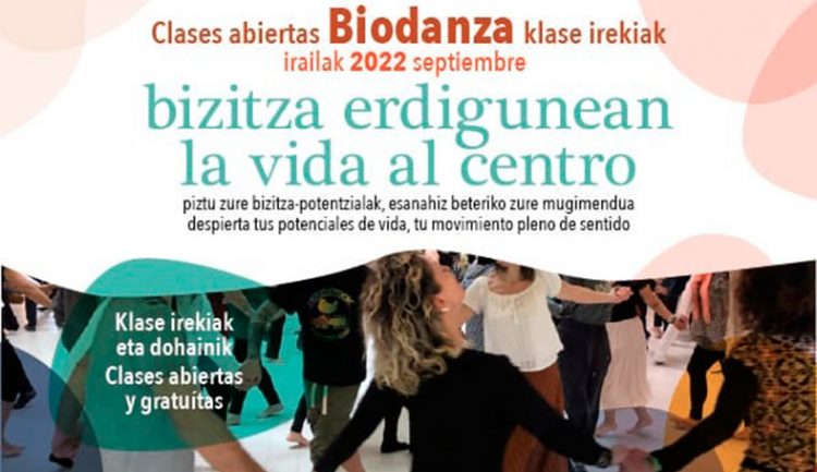 Clases abiertas Biodanza Septiembre 2022