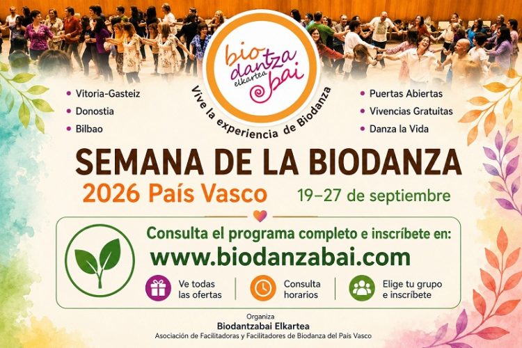 Semana de Biodanza en Vitoria-Gasteiz y Pais Vasco 2026